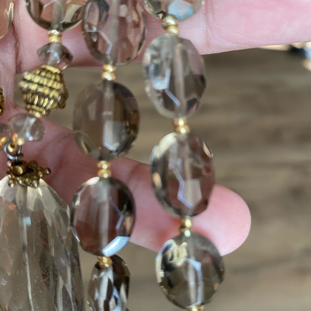 Reserved trade Genuine Smokey Quartz Necklace - Picture 7 of 9